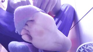 HAVING A REST WITH MY NEW COLOR SOCKS PT 2 I FEET AND SOLES - 6 image