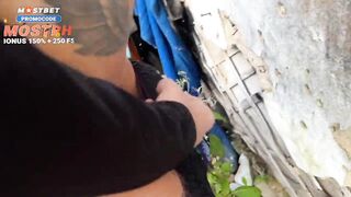 A stranger fucked a twink in an abandoned building in the forest and fucked his ass - 10 image