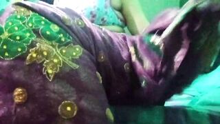 Indian Gay Crossdresser in pink saree pressing and milking his boobs so hard and enjoying the hardcore sex - 12 image
