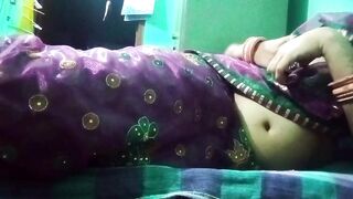 Indian Gay Crossdresser in pink saree pressing and milking his boobs so hard and enjoying the hardcore sex - 3 image