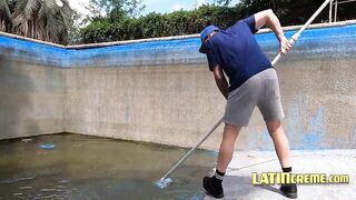 Hot Pool Cleaner Fucked By A Perverted Owner - LatinCreme
