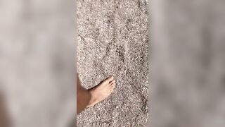 Water feet dick dirt desert