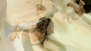 Skinny Ayden James smokes while stroking his own cock - 3 image