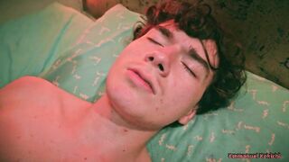 POV Twink Edging Oil Handjob With Post Cum Play Camilo Brown Jerking Emmanuel Kokichi - 4 image