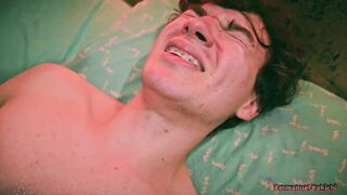 POV Twink Edging Oil Handjob With Post Cum Play Camilo Brown Jerking Emmanuel Kokichi - 5 image