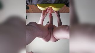 Fucking pocket pussy and mouth with audible cumshot