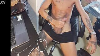 Handjob in Black Underwear - 3 image