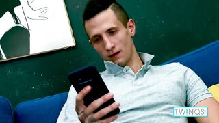 Thomas Also Rubs His Hard Nipples & Anus While Jerking Off!