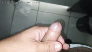 The homemade serum taking effect on the young man's cock making it hard as iron. - 9 image