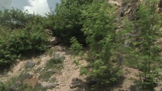 Outdoor threesome fuck with three hot horny guys - 5 image