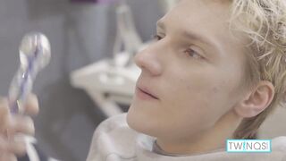 Sweet Passive Blonde Nico Was Dildo Fuckbed By Logan Before Anal Fuck! - 3 image