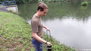 He Spots A Cute Twink Fishing And Offers Him Enough Cash To Make Him Suck His Dick - BIGSTR - 4 image