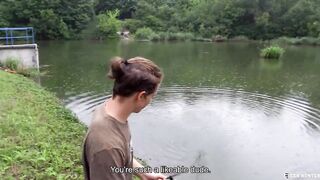 He Spots A Cute Twink Fishing And Offers Him Enough Cash To Make Him Suck His Dick - BIGSTR