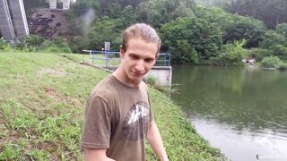 He Spots A Cute Twink Fishing And Offers Him Enough Cash To Make Him Suck His Dick - BIGSTR - 6 image