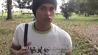 Hung Latin Twink Alfredo Jerking Off - 1 image