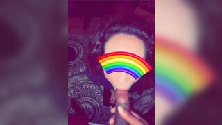 Older guy likes jacking off on my tongue - 1 image