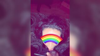 Older guy likes jacking off on my tongue - 4 image