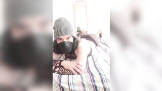 The cute femboy TrapyAle does a striptese for you to enjoy and sensually models her lingerie while she undresses - 14 image