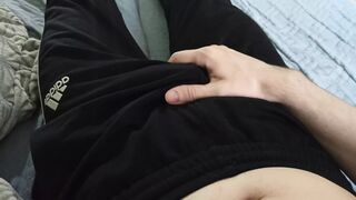 Guy in pants stroking himself and enjoying himself - 1 image