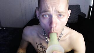 Endo suck his dildo and show his hole - 12 image