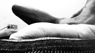 Closeup look of hole in big dick. Experimental masturbation porn. - 15 image