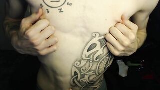 Endo Plays with Nipples and Clothespins and Jerk off - 3 image