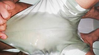 Pissing desperate, I get wet everything, close-up, intense masturbation, big penis and venozo - 8 image