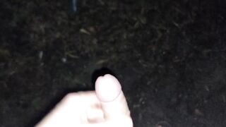 Young twink dude is public cruising in the nature for some male cum in his mouth - 15 image