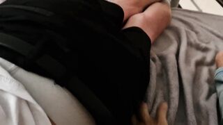 Monster cock with a huge head and thickness does not go in the mouth, but very eager to cum with cum - 2 image