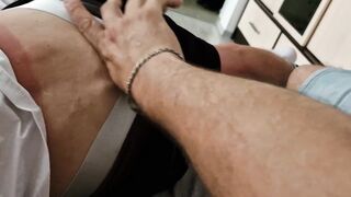 Monster cock with a huge head and thickness does not go in the mouth, but very eager to cum with cum - 3 image