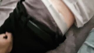 Monster cock with a huge head and thickness does not go in the mouth, but very eager to cum with cum - 4 image