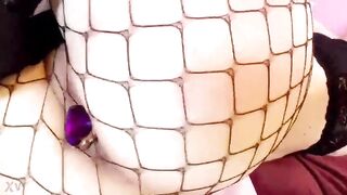 Femboy slut plugged and spanked red - 14 image