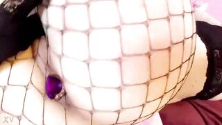 Femboy slut plugged and spanked red - 15 image