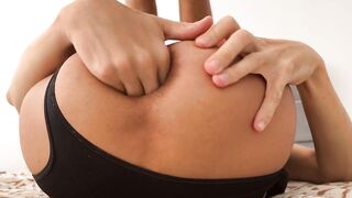 Femboy with a big dick fucked for the first time with a thick eggplant, preparing the ass with fisting - 2 image