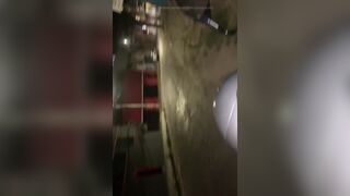 Huge biker dick on the street at night - 9 image