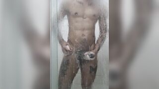 Jerking off to the shower - 5 image