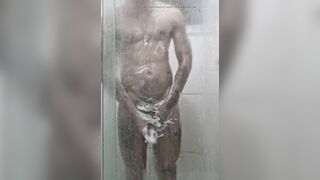 Jerking off to the shower - 9 image