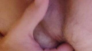 18yo twink fingering his hairy ass - 1 image