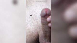 Watching a Young Shaven Twink Stroke His Hung Penis - 9 image