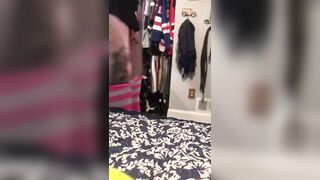 Sissy sucks cock with vibrator in her ass - 1 image