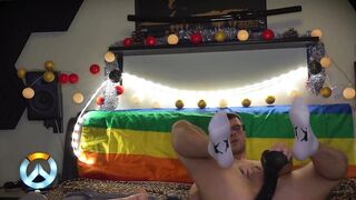 Really Going to Town on My Ass with Two Dildos. That Black One Is Still Way to Big, Cant Fit It Properly, but It Makes Me Cum so - 14 image