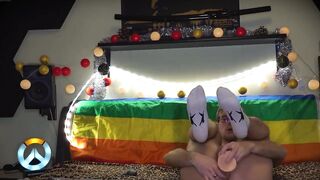 Really Going to Town on My Ass with Two Dildos. That Black One Is Still Way to Big, Cant Fit It Properly, but It Makes Me Cum so - 2 image