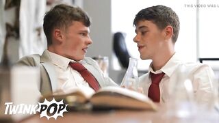 TWINKPOP - Professor Walks Out, Leaving The Horny Twinks Joey Mills & Jake Preston Free For Some Biology Self Study - 8 image