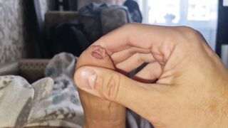 Fiery Orgasm From a Thick Huge Dick, Lots of Cum in Fountains! Eat It All! - 3 image