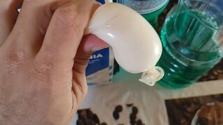 Dissolving Your Friend's Cum with Special Products