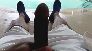 Alex69alex6969 Hotel pool got a hard cock