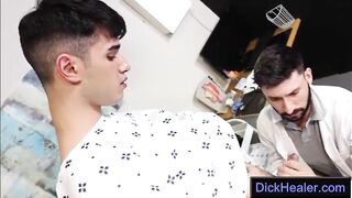 Horny doctor Sucks off a Teen Patient - 6 image