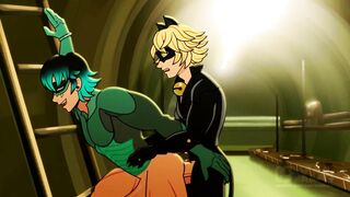 Cat Noir X Viperion Hentai - 13 image