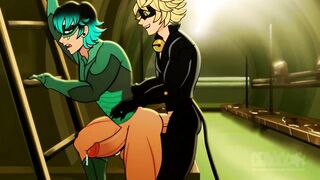Cat Noir X Viperion Hentai - 4 image