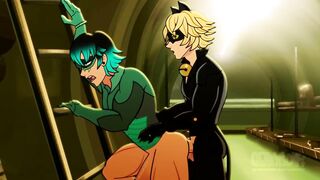 Cat Noir X Viperion Hentai - 5 image